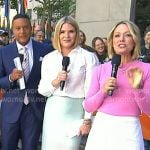Jenna's mint green sheer pencil skirt on Today