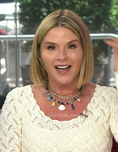 Jenna’s multicolor beaded necklace on Today