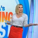 Jenna’s red slit skirt on Today