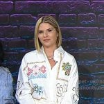 Jenna’s white embroidered shirt on Today