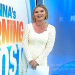 Jenna’s white pointelle scoop neck dress on Today