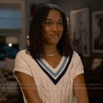 Jessica’s cable knit vest on Sweet Magnolias