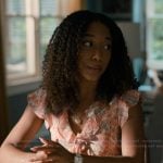 Jessica's floral print ruffle top on Sweet Magnolias