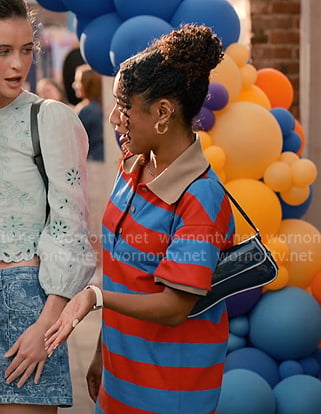 Jessica’s red and blue striped rugby shirtdress on Sweet Magnolias