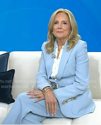 Jill Biden’s blue blazer and pants on Today