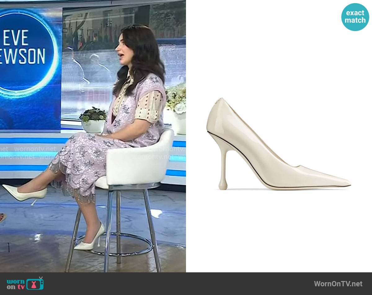 Eve Hewson’s white pumps on Today Eve Hewson’s white pumps on Today