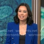 Jo Ling Kent’s blue blazer on CBS Mornings