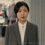 Jocelyn’s gray blazer on Not Suitable For Work
