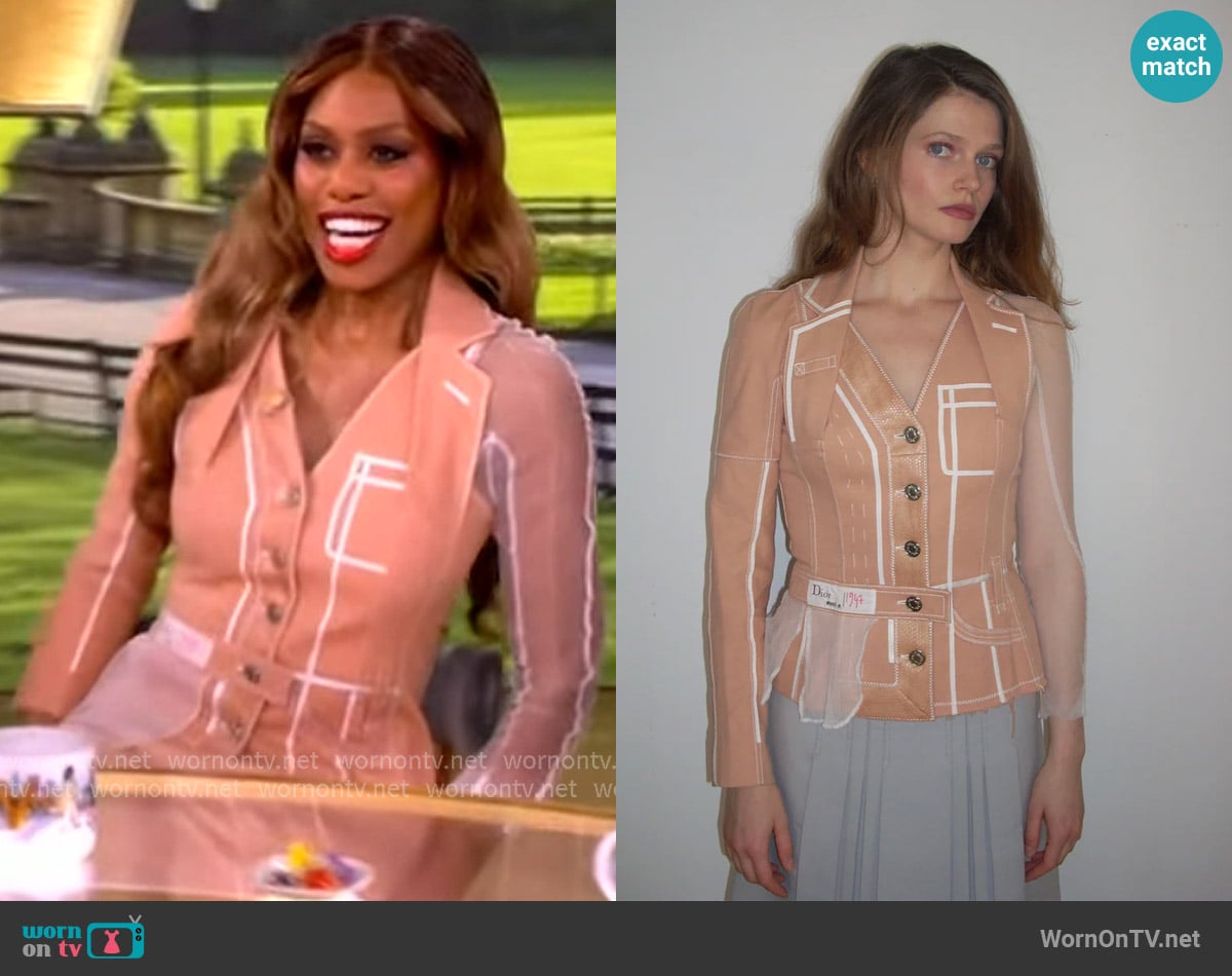 John Galliano x Christian Dior 2007 Spring Summer Collection worn by Laverne Cox on The View