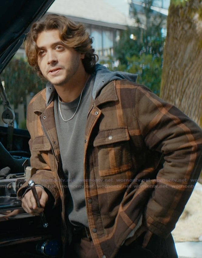John’s plaid jacket on Off Campus