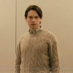 Josh’s beige cable knit sweater on Not Suitable For Work