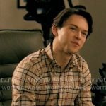 Josh’s beige plaid shirt on Not Suitable For Work