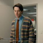 Josh’s fairisle cardigan on Not Suitable For Work