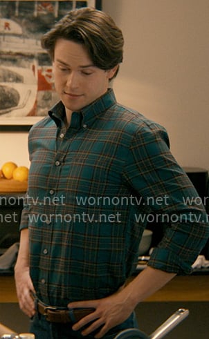 Josh’s green plaid shirt on Not Suitable For Work