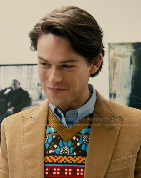Josh’s multicolored vest on Not Suitable For Work