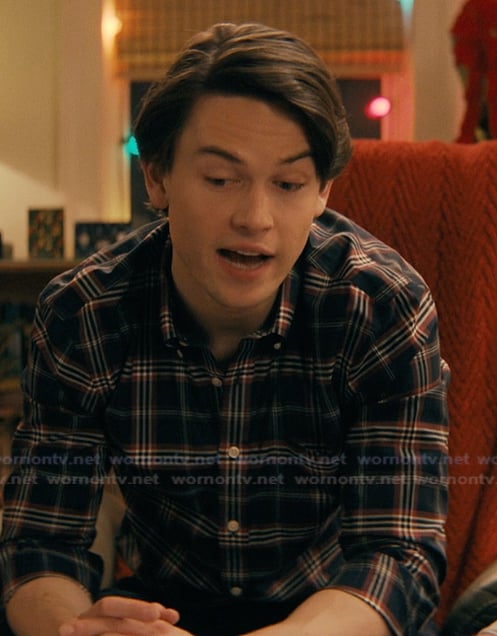 Josh’s plaid shirt on Not Suitable For Work