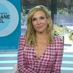 June Diane Raphael’s pink tweed jacket and mini skirt on Today