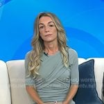 Karen’s clay green criss cross dress on Today