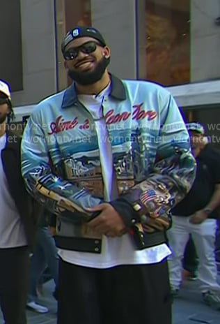Karl-Anthony Towns’s print jacket on Today