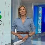 Kate's blue wrap shirtdress on NBC News Daily