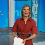 Kate’s red short sleeve shirtdress on NBC News Daily