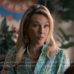 Kathy’s blue floral lace trim dress on Sweet Magnolias