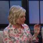 Kayla’s ivory printed shirtdress on Days of our Lives