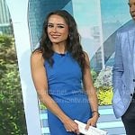 Kaylee’s blue sleeveless sheath dress on Today