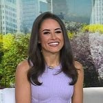 Kaylee’s purple ribbed sleeveless top on Today