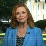 Kelly O’donnell’s blue textured blazer on Today