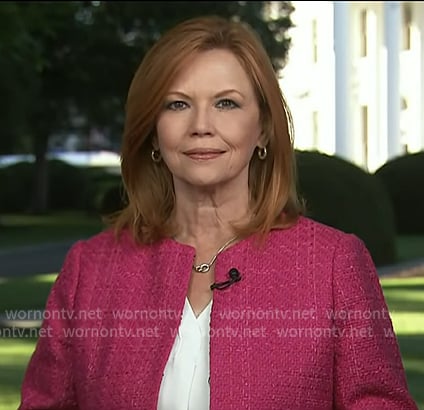 Kelly O’Donnell’s pink tweed jacket on Today