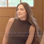 Kelsey’s brown mini dress on The Real Housewives of Rhode Island
