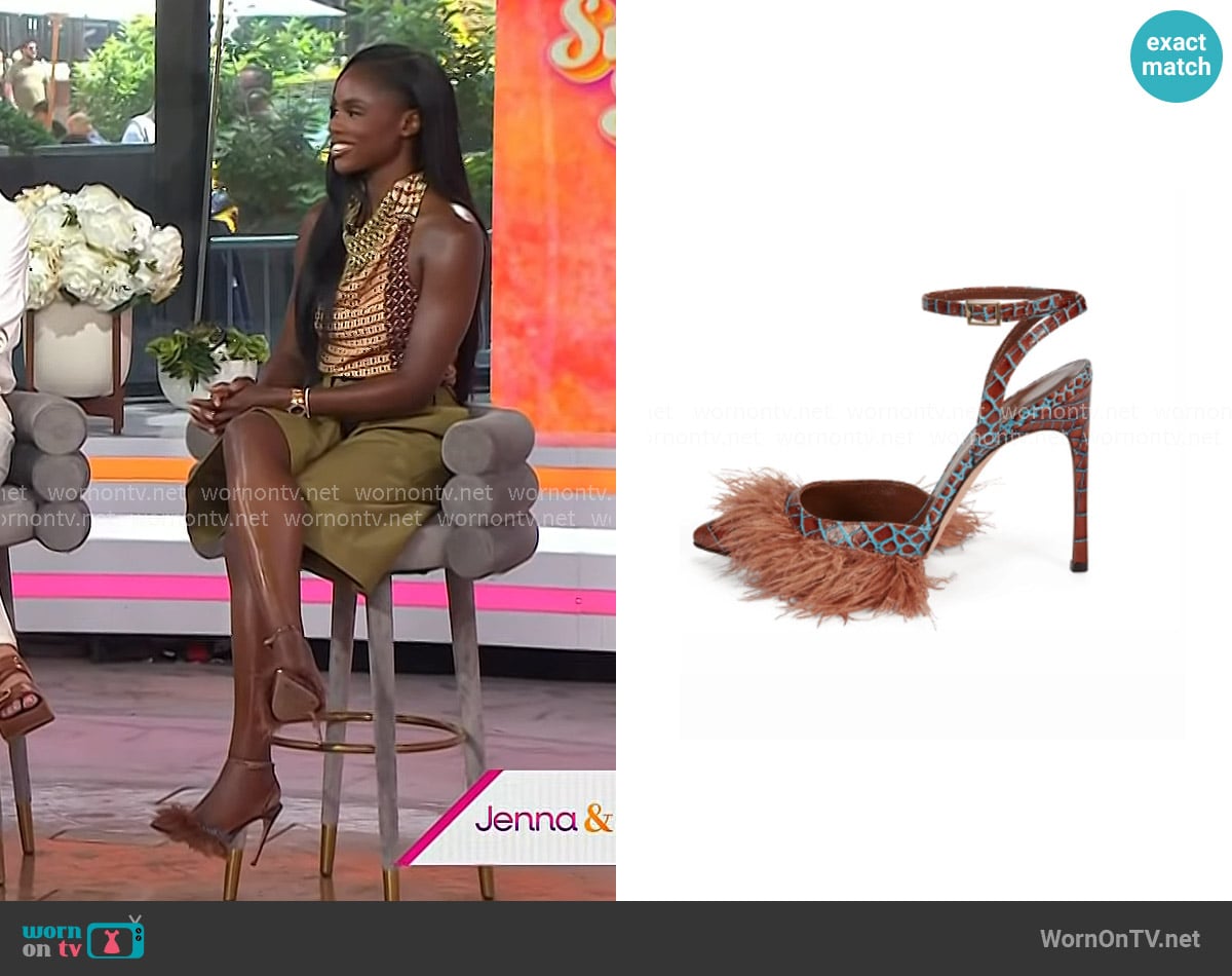 Kendall Miles Posh Pump worn by Eni Popoola on Today