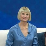 Kerri Kenney-Silver’s blue satin blouse and skirt on Today