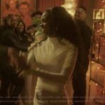 Kiesha’s white mini dress on The Chi