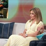 Kit's yellow cardigan on Access Hollywood