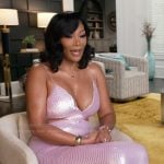 K’s pink confessional dress on The Real Housewives of Atlanta