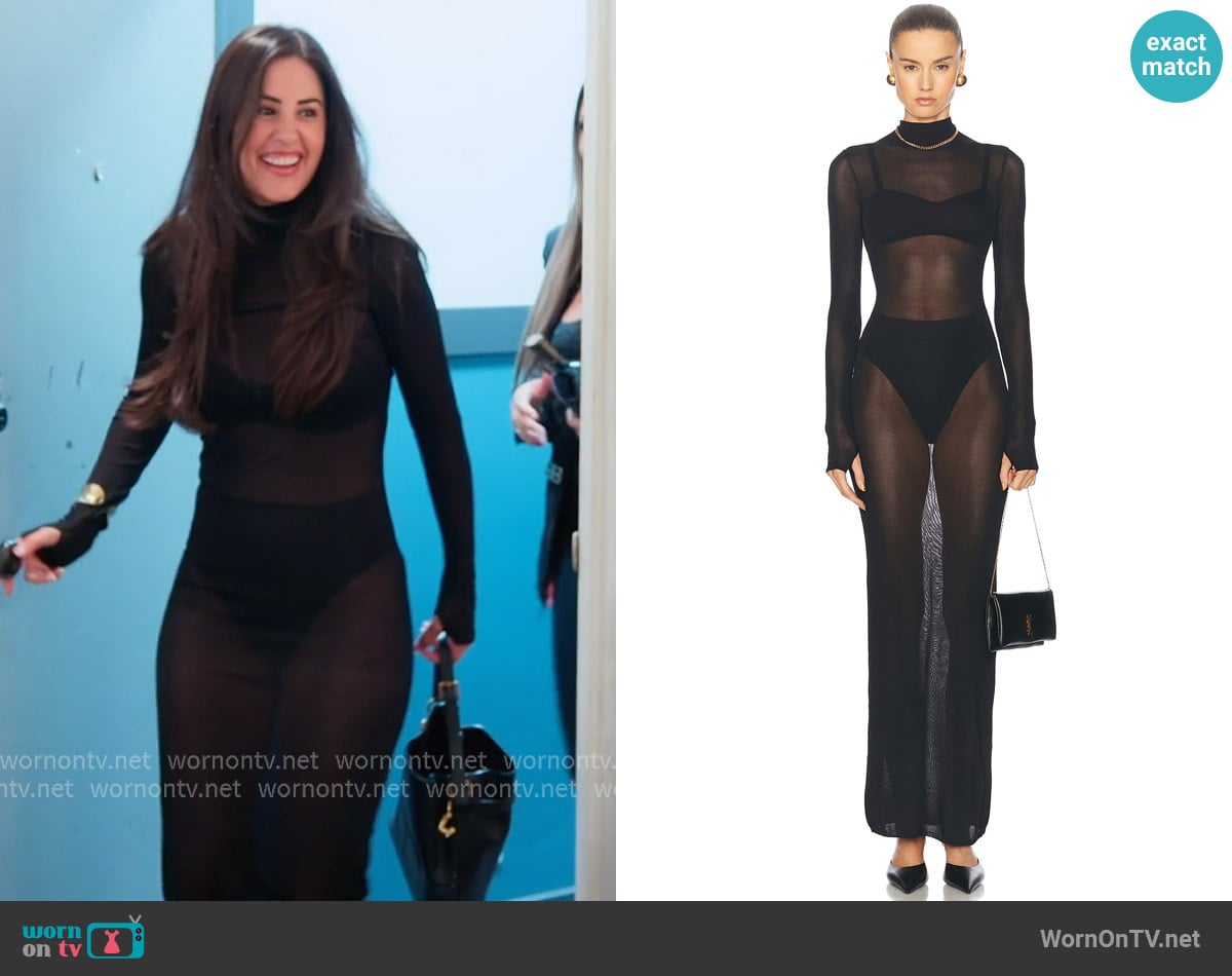 L'Academie Reyes Maxi Knit Dress worn by Michelle Saniei on The Valley