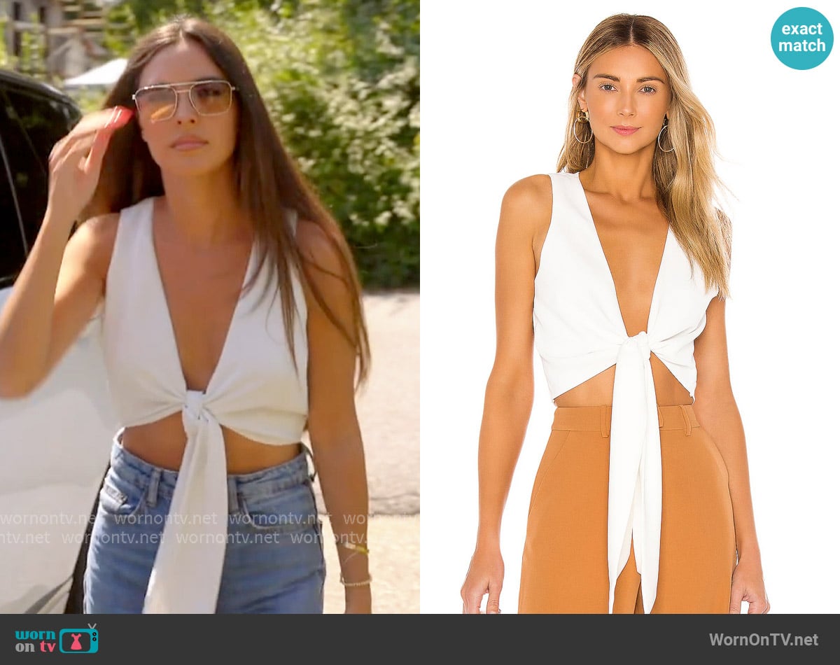 L'Academie The Aeris Top worn by Kelsey Swanson on The Real Housewives of Rhode Island