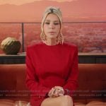 Lacy Nicole’s red confessional dress on The Valley
