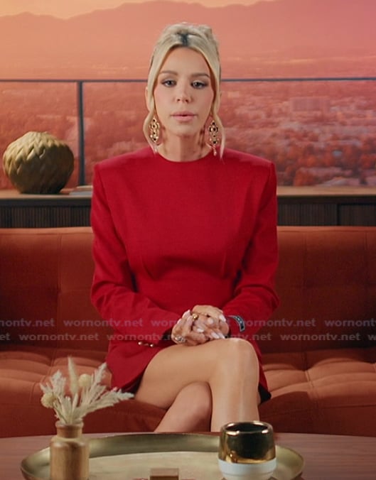 Lacy Nicole’s red confessional dress on The Valley