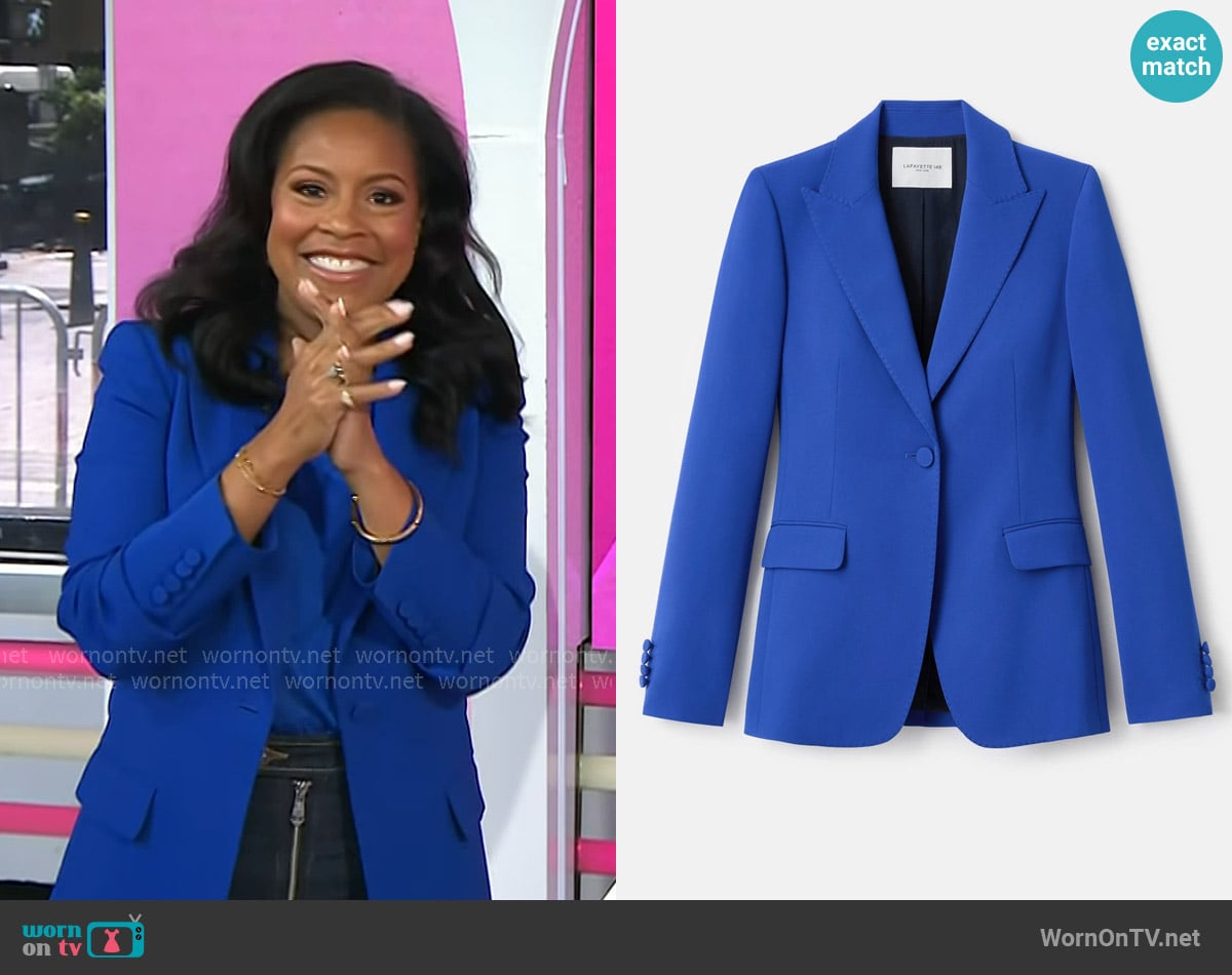Sheinelle’s blue blazer on Today Sheinelle’s blue blazer on Today