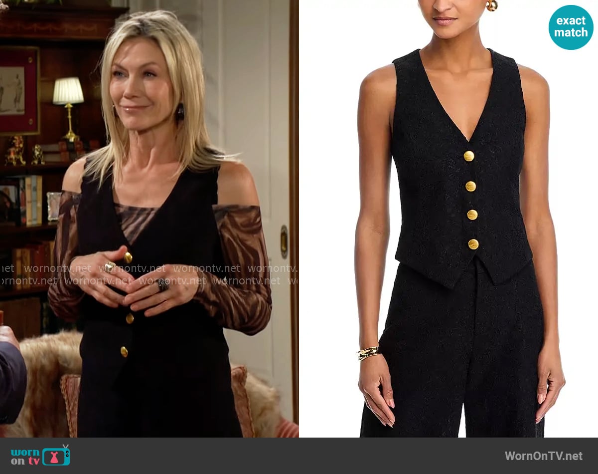 L'Agence Kino Bonded Lace Vest worn by Patty Williams (Stacy Haiduk) on The Young and the Restless