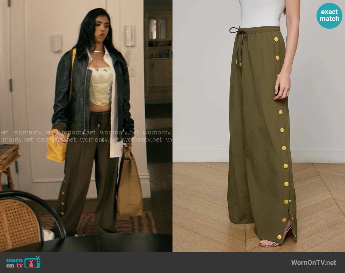 L'Agence Valkyrie Snap Pant worn by Abhinaya Chilukuri (Avantika) on Not Suitable For Work