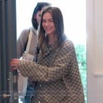 Lala’s monogram check jacket on The Valley