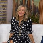 Lara's black floral print dress on Good Morning America