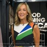 Lara’s colorblock mini dress on Good Morning America