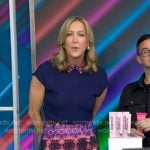 Lara's navy lace dress on Good Morning America