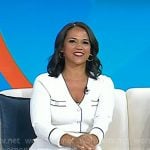Laura’s white pleated dress on Today