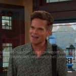 Leo’s green printed shirt on Days of our Lives